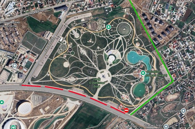 Temporary Traffic Restrictions Near “Yangi Uzbekistan” Park