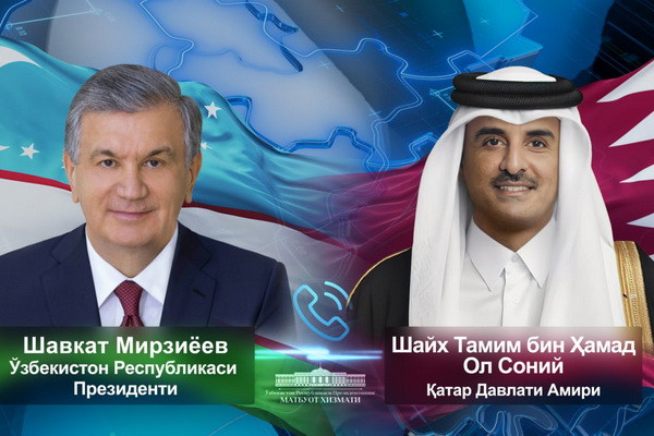 Ўзбекистон ва Қатар етакчилари амалий ҳамкорлик лойиҳаларини жадаллаштириш муҳимлигини таъкидладилар
