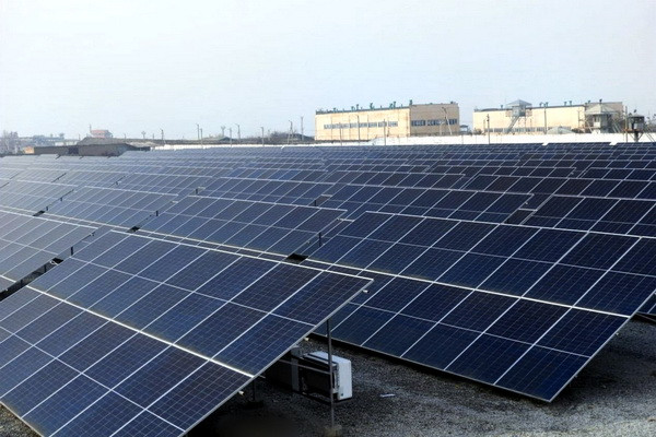A solar photovoltaic plant with a capacity of 2 MW was put into operation at the Ferghana CHPP