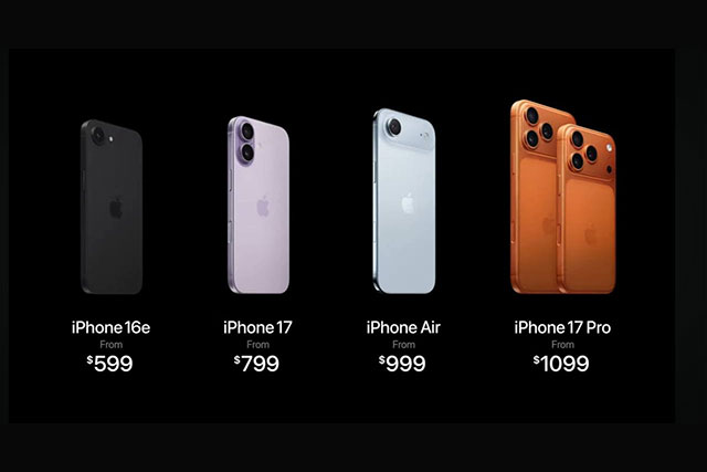 Apple unveils iPhone 17 and the ultrathin iPhone Air