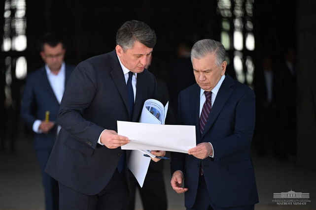 President of Uzbekistan inspects construction progress of Tashkent-East airport