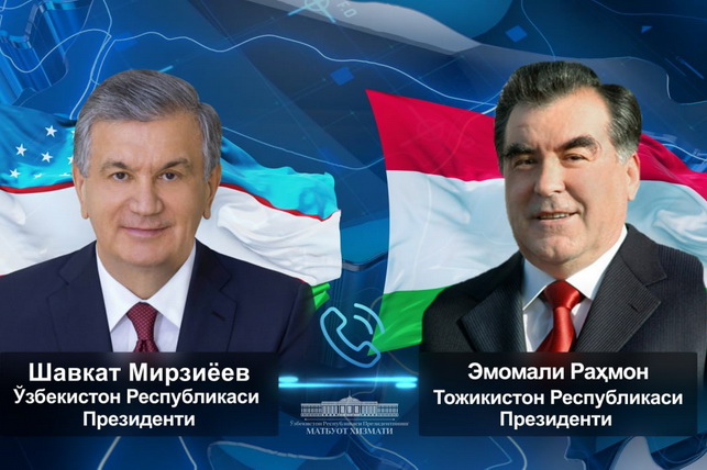 Shavkat Mirziyoyev and Emomali Rahmon Discuss Development of Strategic Partnership