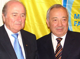 UFF chief meets FIFA President in Moscow