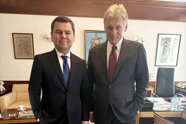 Sherzod Asadov meets with Dmitry Peskov in Moscow to strengthen strategic media cooperation