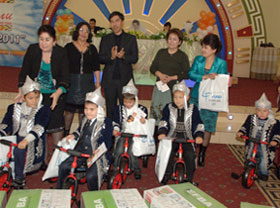Charity events for children and young families take place in Andijan and Jizzakh