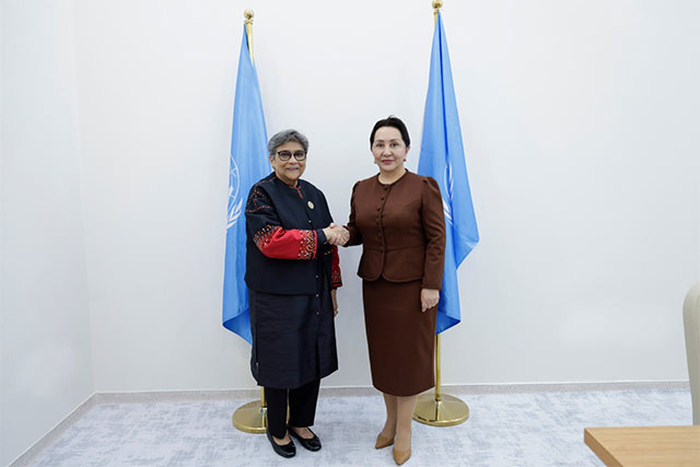 Tanzila Narbaeva Meets with UN Secretary-General’s High Representative Rabab Fatima