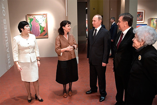 Uzbek, Russian Presidents visit Pushkin State Museum of Fine Arts