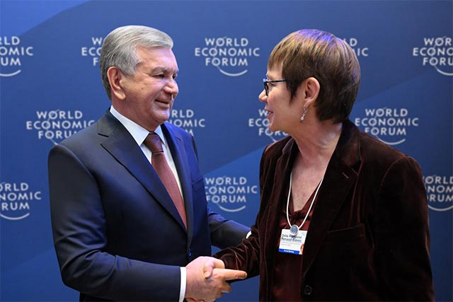 Shavkat Mirziyoyev Discusses Strategic Partnership and Investments in Uzbekistan with EBRD Head