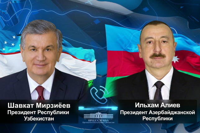 Presidents of Uzbekistan and Azerbaijan discuss bilateral cooperation