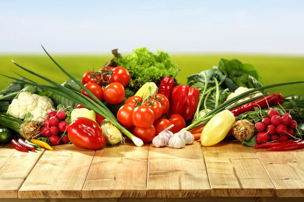 Which region is the leader in vegetable production?