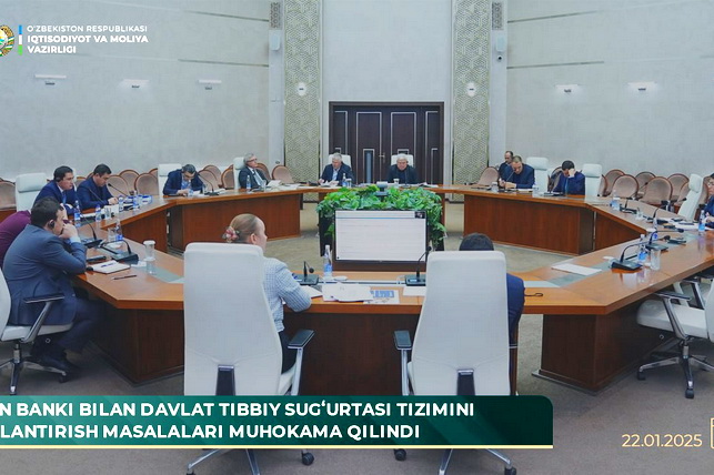 Oʻzbekiston va Jahon banki davlat tibbiy sugʻurta tizimini bosqichma-bosqich joriy etish masalasini muhokama qilishdi
