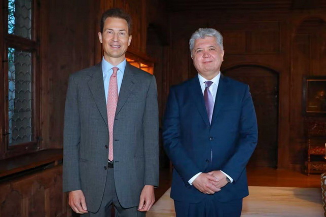 Uzbekistan’s First Ambassador to Liechtenstein Presents Credentials to Hereditary Prince Alois