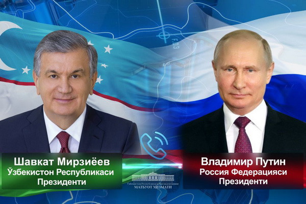 Россия Президенти Ўзбекистон Президентини сайловда қозонган ишончли ғалабаси билан табриклади