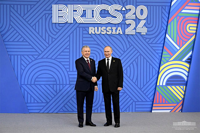 Welcoming ceremony of BRICS summit participants takes place