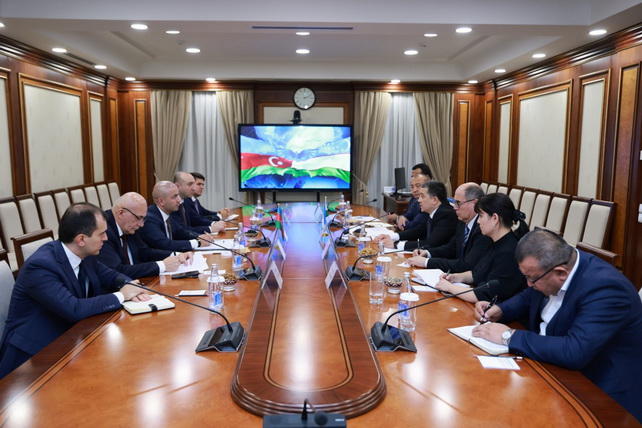 Meeting held in the Senate with a delegation led by the Head of the Milli Majlis Administration of Azerbaijan