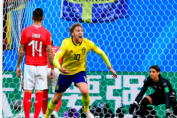 Sweden claims narrow victory over Switzerland