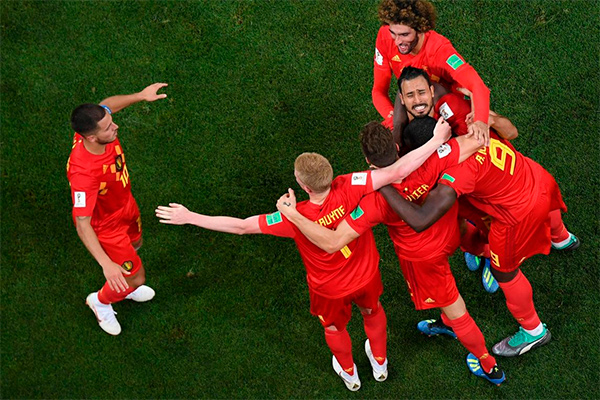 Belgium come from 2-0 down to beat Japan