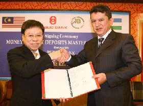 Malaysia’s Public Bank, Central Bank of Uzbekistan sign money market deposits agreement 