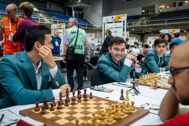 Uzbekistan chess players defeat their opponents at the FIDE Chess Olympiad