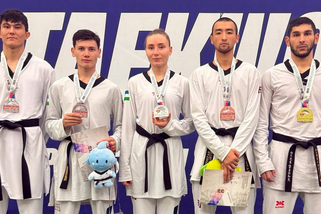 Uzbekistan National Taekwondo Team Wins Seven Medals at Korea Open