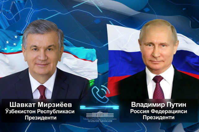 Presidents of Uzbekistan and Russia Discuss Outcomes of Anchorage Summit