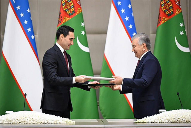 Uzbekistan and Turkmenistan Sign Joint Statement and Package of Agreements