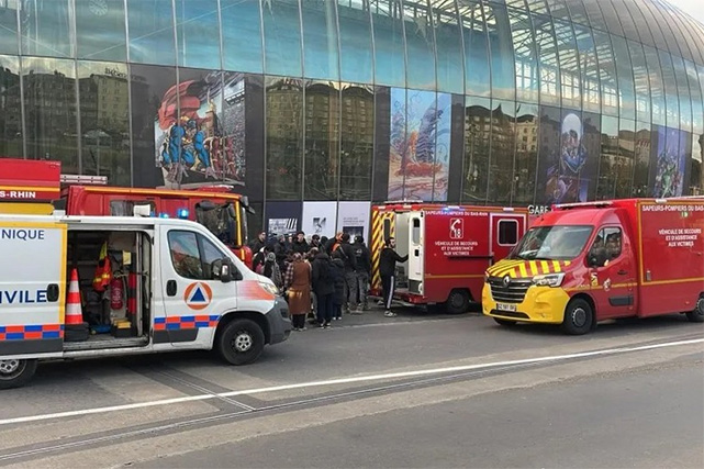 Two trams collide in Strasbourg