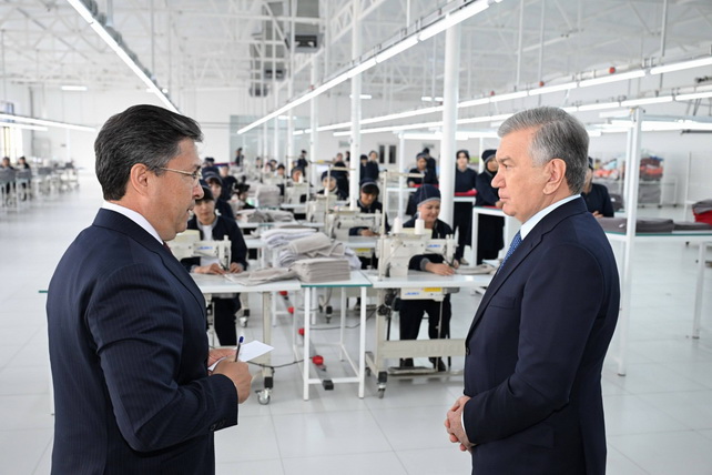 Mirziyoyev Marokand sifat klasterini ko'zdan kechirdi