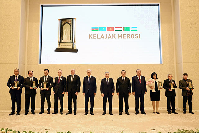 Presidents of Central Asian Countries and Azerbaijan Present the “Kelajak Merosi” Award