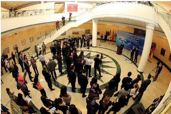 On 12 December, an opening of the international exhibition “Art on the New Silk Road” took place