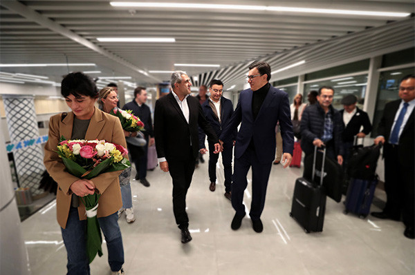 UNWTO Secretary-General Zurab Pololikashvili arrives in Samarkand