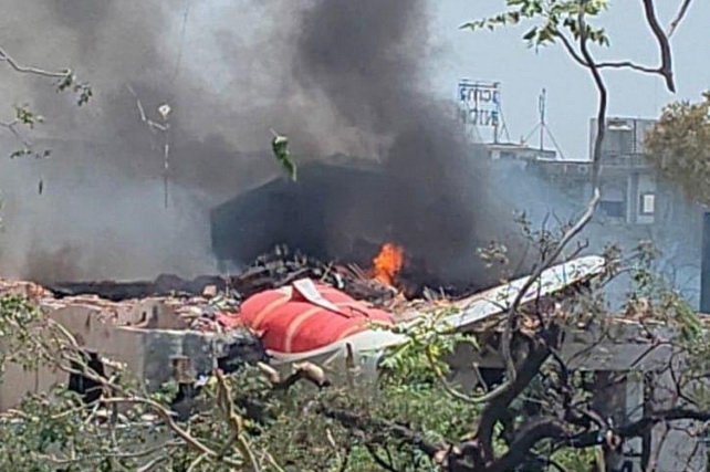 Air India Passenger Plane Crashes During Takeoff at Ahmedabad Airport