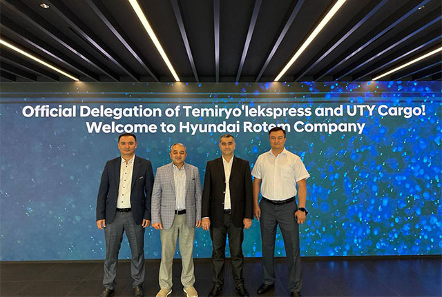 “Temiryoʻlkargo” delegatsiyasi Hyundai Rotem’ga tashrif buyurdi: yetkazib berish va logistika tafsilotlari muhokama qilindi