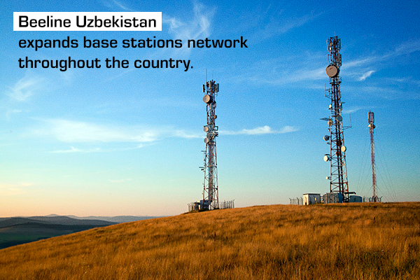 Beeline Uzbekistan launches over 1,350 base stations in the first half of the year