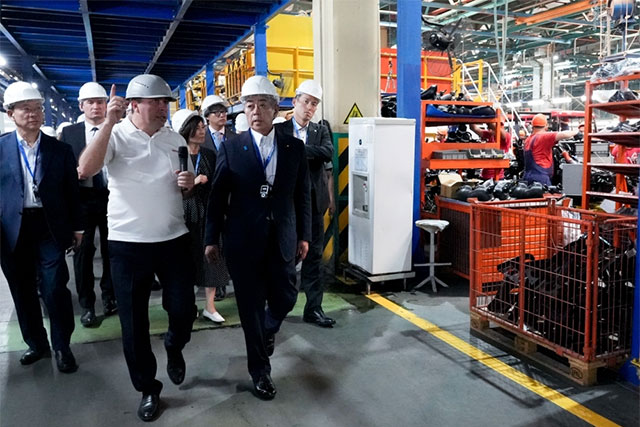 Japanese Foreign Minister Takeshi Iwaya Visits Samarkand