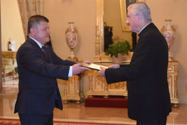 The Ambassador of Uzbekistan presented credentials to the Co-Prince of Andorra