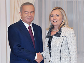 Islam Karimov meets with US Secretary of State