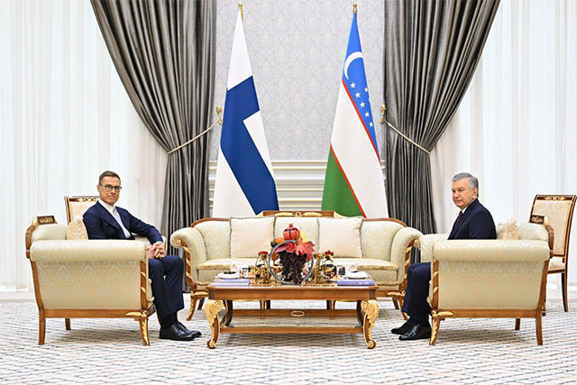 Mirziyoyev and Stubb Discuss Expansion of Uzbek-Finnish Cooperation