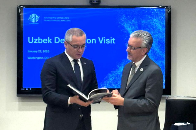 Ўзбекистон ASTM билан келишув имзолади: стандартлар сони ошади