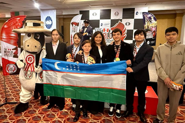 Mukhiddin Madaminov Wins Gold in Junior Rapid at World Chess Championship