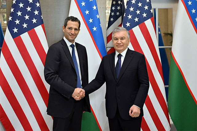 President of the Republic of Uzbekistan Meets Head of Oppenheimer Holdings