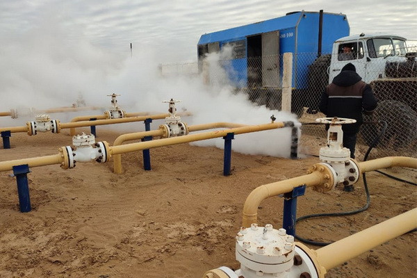 Measures are being taken to ensure uninterrupted gas production in cold weather
