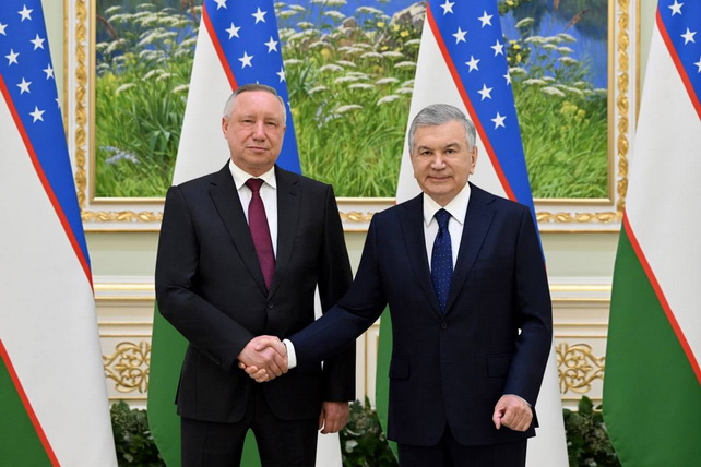 President of Uzbekistan Hosts Delegation from Saint Petersburg