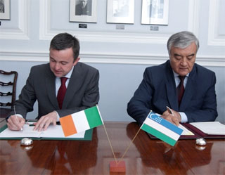 Uzbekistan and Ireland ink double taxation treaty