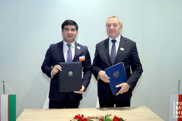 Ministers of Agriculture of Uzbekistan and Poland signed a memorandum of understanding