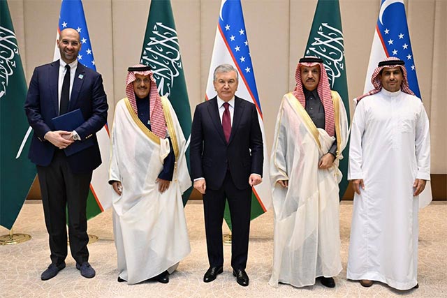 President of Uzbekistan Meets Leaders of Major Saudi Companies