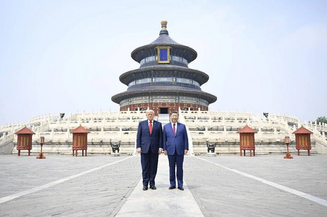 Xi, Trump Discuss Philosophy at Temple of Heaven Visit