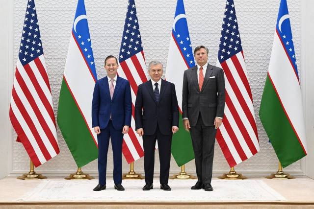 President of Uzbekistan Meets U.S. Delegation