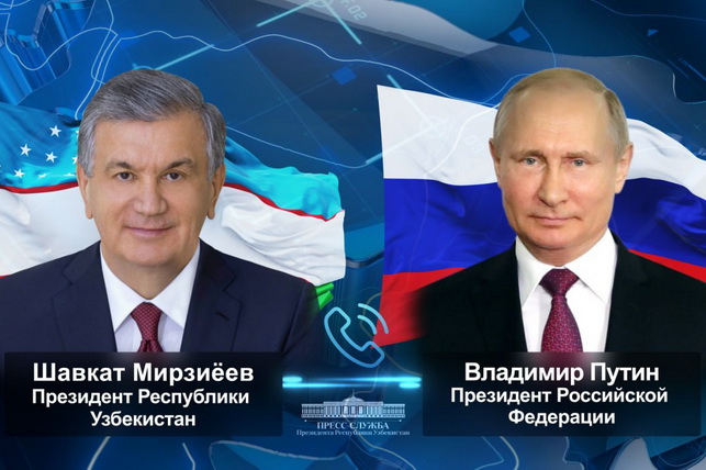 Mirziyoyev and Putin Discuss Strengthening Uzbekistan–Russia Strategic Partnership