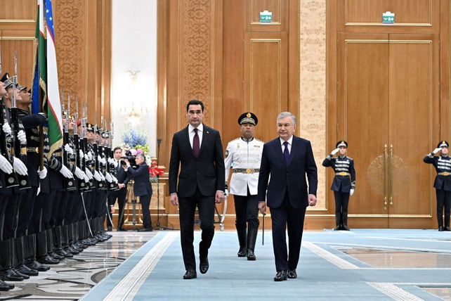Official Welcoming Ceremony Held in Tashkent for President of Turkmenistan